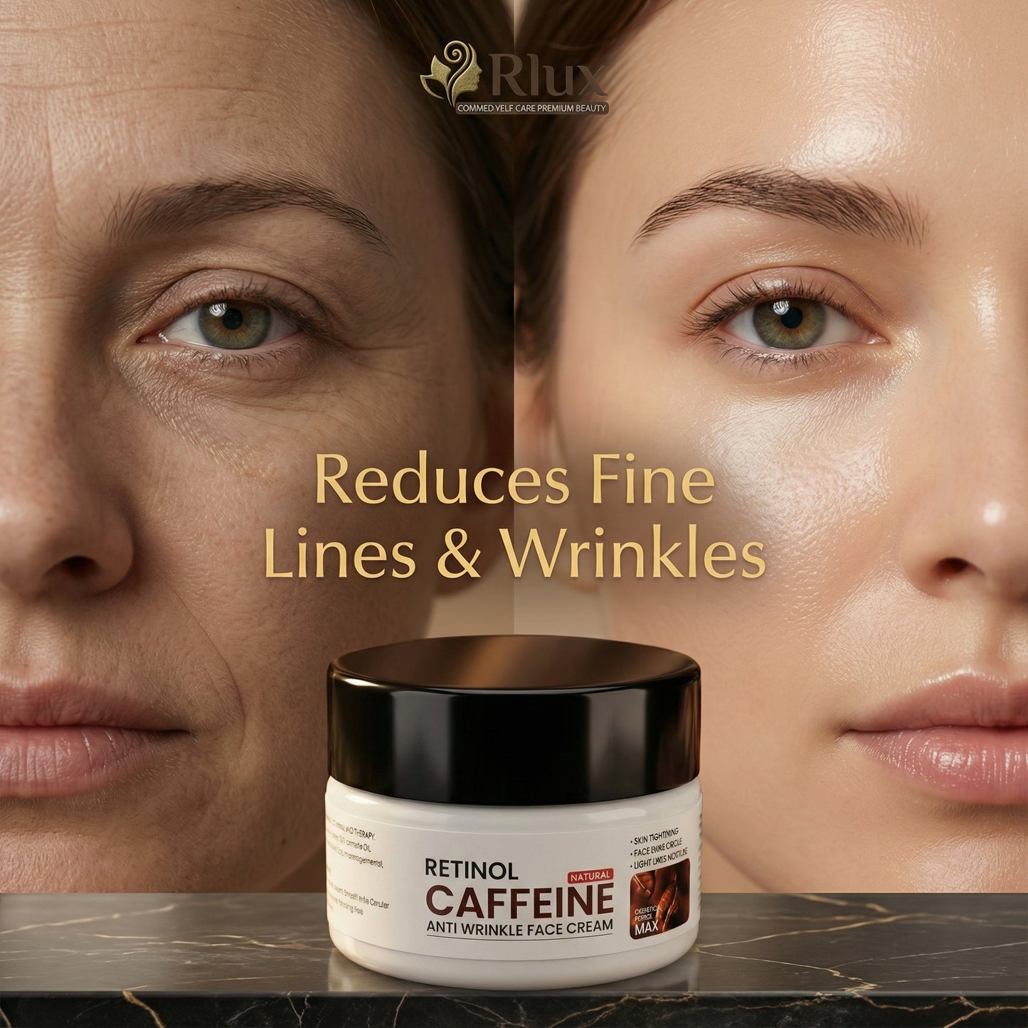 Retinol Caffeine Anti-Wrinkle Face Cream - All in One Cream